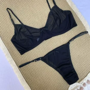 Set Aro Elena Microtul Negro