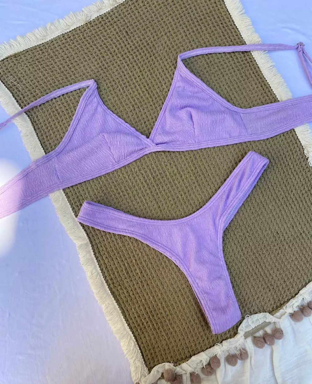 Bikini Tiara Texturada Lila