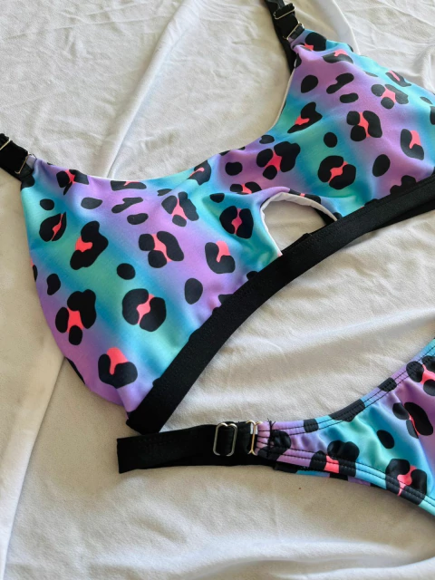 Bikini Fedra Print Neon - Image 2